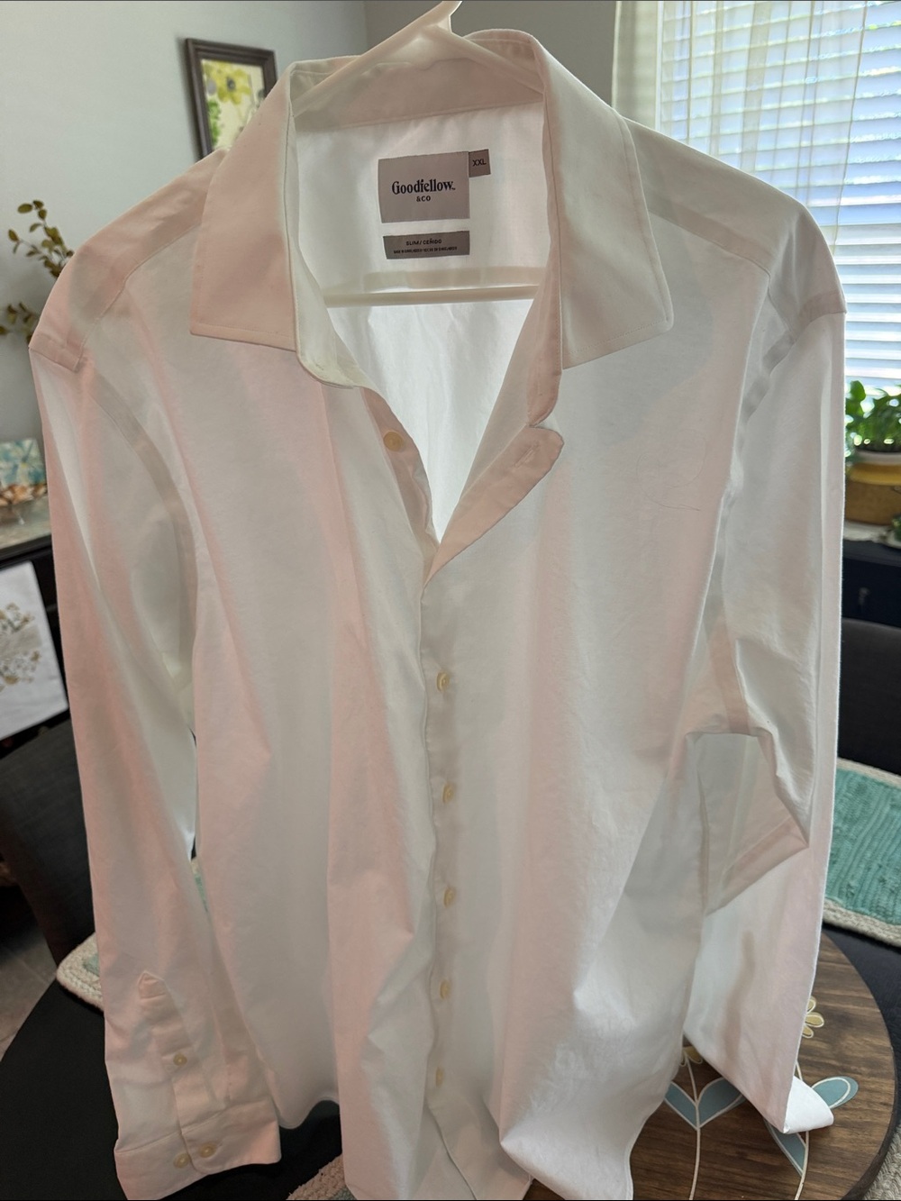 Goodfellow & Co White Long-Sleeve Dress Shirt